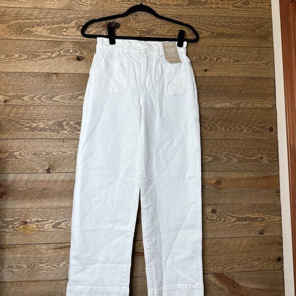 Madewell The Perfect Vintage Wide Leg Jean in Tile White Size 25 Petite NWT - Picture 5 of 11